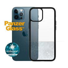 Заредете изображение във визуализатора на галерията – PanzerGlass ClearCase antibacterial case for iPhone 12 Pro Max - transparent and black
