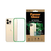 Заредете изображение във визуализатора на галерията – PanzerGlass ClearCase Antibacterial Military Grade Certified Case for iPhone 13 Pro Max - Transparent Green
