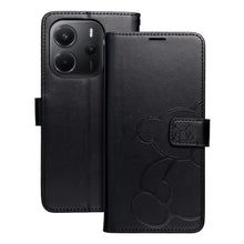 Заредете изображение във визуализатора на галерията – MEZZO Book case for XIAOMI Redmi Note 14 4G (GLOBAL - 164,84mm x 78,15mm x 8,16mm) teddy bear black
