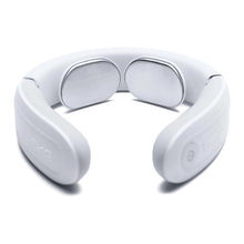 Заредете изображение във визуализатора на галерията – SKG 4356E neck massager with electrostimulation and compress - white
