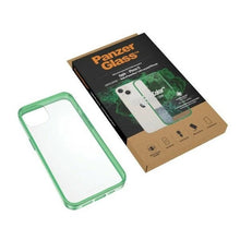 Заредете изображение във визуализатора на галерията – PanzerGlass ClearCase antibacterial case with Military Grade certificate for iPhone 13 / 14 / 15 - transparent green
