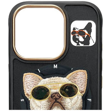 Заредете изображение във визуализатора на галерията – NIMMY case GLASSES COOL DOG compatible with MagSafe for IPHONE 16 Pro black
