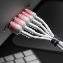 Заредете изображение във визуализатора на галерията – FORCELL F-ENERGY C351 cable USB A to Micro USB QC3.0 2,4A 18W Gradient 1 m white
