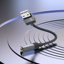 Заредете изображение във визуализатора на галерията – Adapter AUX USB A (male) to Jack 3,5 mm (female) Hoco UPA32D black
