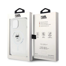 Заредете изображение във визуализатора на галерията – Karl Lagerfeld IML Choupette MagSafe case for iPhone 14 / 15 / 13 - transparent
