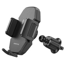 Заредете изображение във визуализатора на галерията – Borofone Car holder BH213 Adelante with induction charging to air vent black
