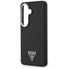 Заредете изображение във визуализатора на галерията – GUESS case for SAMSUNG S26 GUHMS26SPFGTSCMK (Fixed Glitter Triangle MagSafe) black
