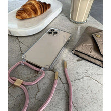 Заредете изображение във визуализатора на галерията – Tech-Protect FlexAir Chain case for iPhone 14 Pro - black and pink

