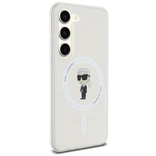 Заредете изображение във визуализатора на галерията – Original Pouch KARL LAGERFELD  hardcase IML Ikonik MagSafe KLHMS24SHFCKNOT for Samsung Galaxy S24 transparent
