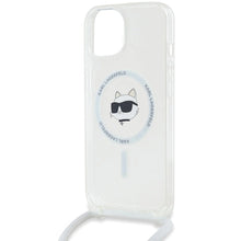 Заредете изображение във визуализатора на галерията – Karl Lagerfeld IML Choupette Head&amp;Cord MagSafe case for iPhone 15 / 14 / 13 - transparent
