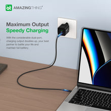 Заредете изображение във визуализатора на галерията – Amazing Thing Wall charger Speed Pro EUPD30WB - USB + Type C - QC 3.0 PD 30W 3A black

