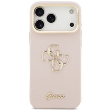 Заредете изображение във визуализатора на галерията – GUESS case for IPHONE 17 Pro Max GUHCP17XPCS4GSP (Grained PU Big 4G &amp; Stand Camera) pink
