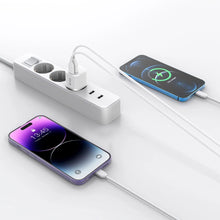 Заредете изображение във визуализатора на галерията – Tech-Protect C20W mini USB-C PD 20W / USB-A QC 3.0 network charger - white
