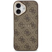 Заредете изображение във визуализатора на галерията – GUESS case for IPHONE 17 compatible with MagSafe GUHMP17SP4MSEGCW (PU 4G W/ Classic) brown
