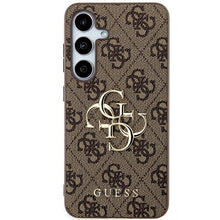 Заредете изображение във визуализатора на галерията – Original Case GUESS - hardcase 4G Big Metal Logo GUHCSA354GMGBR for Samsung Galaxy A35 Brown

