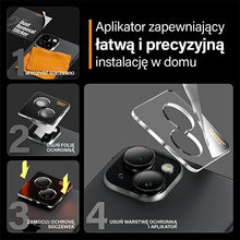 Заредете изображение във визуализатора на галерията – PanzerGlass Hoops Camera Protection for iPhone 15/15 Plus - with Black Frame
