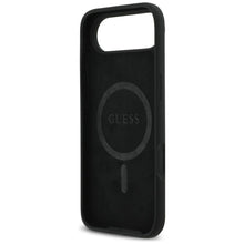 Заредете изображение във визуализатора на галерията – GUESS case for IPHONE 17 Air compatible with MagSafe GUHMP17MSCTRLMK (Silicone W/ Triangle Logo) black

