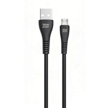 Заредете изображение във визуализатора на галерията – Cable USB A to Micro USB Blue Star 2A 12W 1 m PJ-DG3-A black
