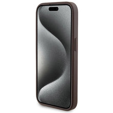 Заредете изображение във визуализатора на галерията – Guess 4G Metal Logo case set for iPhone 15 Pro Max + 5000mAh MagSafe power bank - brown
