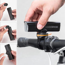 Заредете изображение във визуализатора на галерията – Rockbros 24610002001 front bicycle light 1000 lm + USB-C - USB-A cable - black

