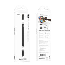 Заредете изображение във визуализатора на галерията – HOCO passive capacitive pen 3in1 GM111 black
