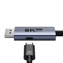 Заредете изображение във визуализатора на галерията – Baseus High Definition Series BS-OH139 USB-C / DP 8K PD 100W 1.5m cable - black

