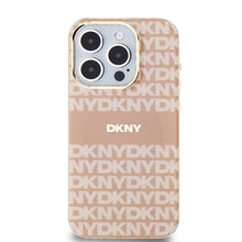 Заредете изображение във визуализатора на галерията – Original Case DKNY hardcase IML Mono &amp; Stripe MagSafe DKHMP15LHRHSEP for Iphone 15 Pro pink
