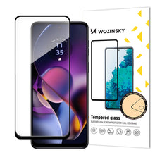 Заредете изображение във визуализатора на галерията – Wozinsky Tempered glass Full Glue for Motorola Moto G54 full screen with frame - black
