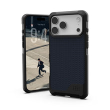 Заредете изображение във визуализатора на галерията – UAG Urban Armor Gear case METROPOLIS LT compatible with MagSafe for IPHONE 17 Pro Max kevlar black
