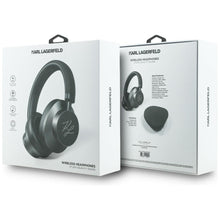 Заредете изображение във визуализатора на галерията – Wireless headphones ANC KARL LAGERFELD Grained Initials KF003083 black

