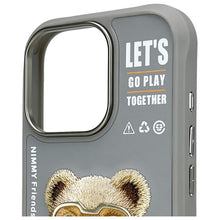 Заредете изображение във визуализатора на галерията – NIMMY case COOL&amp;CUTE 2.0 Bear for IPHONE 16 Pro Max gray
