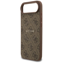 Заредете изображение във визуализатора на галерията – GUESS case for IPHONE 17 Air compatible with MagSafe GUHMP17MG4GFRW (PU 4G Ring Classic Logo) brown
