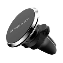 Заредете изображение във визуализатора на галерията – Wozinsky WUMKO magnetic phone holder for car air vent - black

