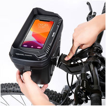 Заредете изображение във визуализатора на галерията – WILDMAN traveling bag for bike handlebars with zipper 3L (4&quot;-7&quot;) XT8 black
