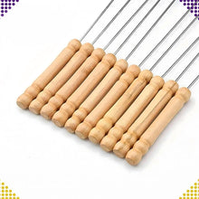 Заредете изображение във визуализатора на галерията – Skewers metal sticks for grilling 30 cm RC-K-939 10 pcs
