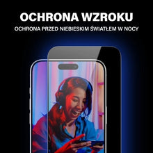 Заредете изображение във визуализатора на галерията – PanzerGlass Ultra-Wide Fit Tempered Glass with Glare and Blue Light Filter with Positioner for iPhone 15 Pro Max

