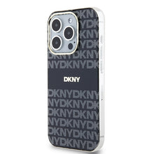 Заредете изображение във визуализатора на галерията – Original Case DKNY hardcase IML Mono &amp; Stripe MagSafe DKHMP15LHRHSEK for Iphone 15 Pro black
