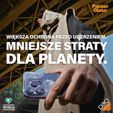 Заредете изображение във визуализатора на галерията – PanzerGlass HardCase with MagSafe with D3O and Military Grade Certified for iPhone 15 Pro Max - Transparent
