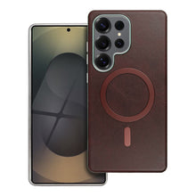 Заредете изображение във визуализатора на галерията – GENTLEMAN MAG COVER Case compatible with MagSafe for SAMSUNG S25 PLUS brown

