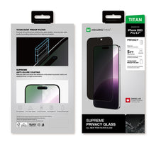 Заредете изображение във визуализатора на галерията – Amazing Thing Tempered glass Titan Privacy Glass IP156.1PPRCFGLA for Iphone 15 Pro
