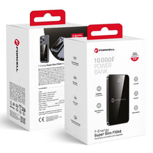 Заредете изображение във визуализатора на галерията – FORCELL F-ENERGY F10K8 Super Slim powerbank compatible with MagSafe PD3.0 QC4.0 15W 10000 mAh black
