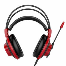 Заредете изображение във визуализатора на галерията – Wire gaming headphones Jack 3,5 mm MSI DS501 red
