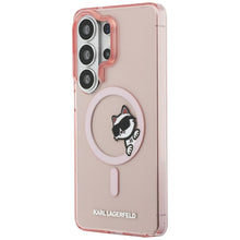 Заредете изображение във визуализатора на галерията – KARL LAGERFELD case for SAMSUNG S26 Ultra KLHMS26L6HCPSCP (Magnetic IML Peekaboo Choupette) pink
