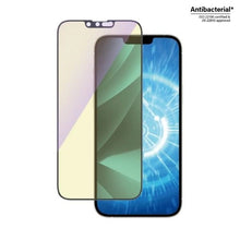 Заредете изображение във визуализатора на галерията – PanzerGlass Ultra-Wide Fit Antibacterial Tempered Glass with Blue Light Filter and Positioner for iPhone 14 Plus / 13 Pro Max
