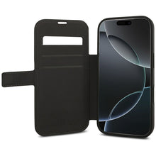 Заредете изображение във визуализатора на галерията – GUESS book case for IPHONE 17 Pro GUBKP17L4GMGGR (PU 4G Metal Logo) black
