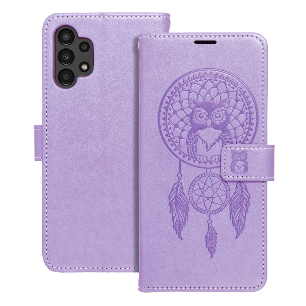 Калъф тип книга MEZZO за SAMSUNG A13 4G dreamcatcher лилав