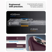 Заредете изображение във визуализатора на галерията – SPIGEN case NANO POP MAG compatible with MagSafe for IPHONE 18 Pro /17 Pro burgundy beam
