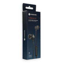 Заредете изображение във визуализатора на галерията – Wired earphones with microphone MOTOROLA Earbuds 3-S black
