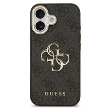 Заредете изображение във визуализатора на галерията – GUESS case for IPHONE 17 GUHCP17S4GMGCGR (PU W/ Big 4G Classic Logo) gold black
