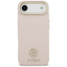 Заредете изображение във визуализатора на галерията – GUESS case for IPHONE 17 Air compatible with MagSafe GUHMP17MPGCRMDEP (PU W/ Grained Strass Logo) pink
